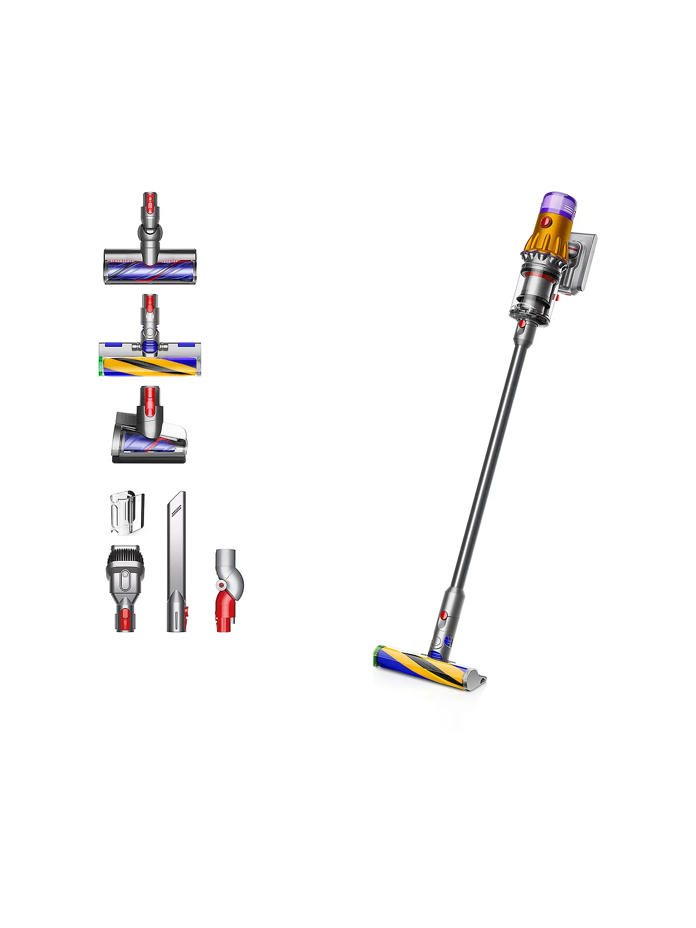 DYSON | Staubsauger V12 DETECT SLIM ABSOLUTE Nickel/Gelb | 